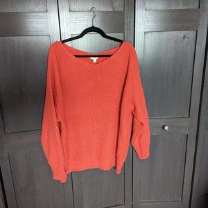 Coral Oversized Sweater
